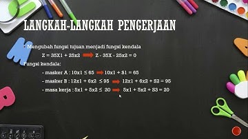 Program linear metode simpleks dan analisis sensitivitas