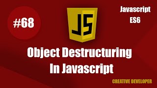 Famous Object Destructurig In Javascript (Es6) || Es6 Tutorial || Es6 Course || Javascript Tutorial || Es6 Net Worth