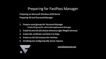 Preparing for FastPass Password Manager