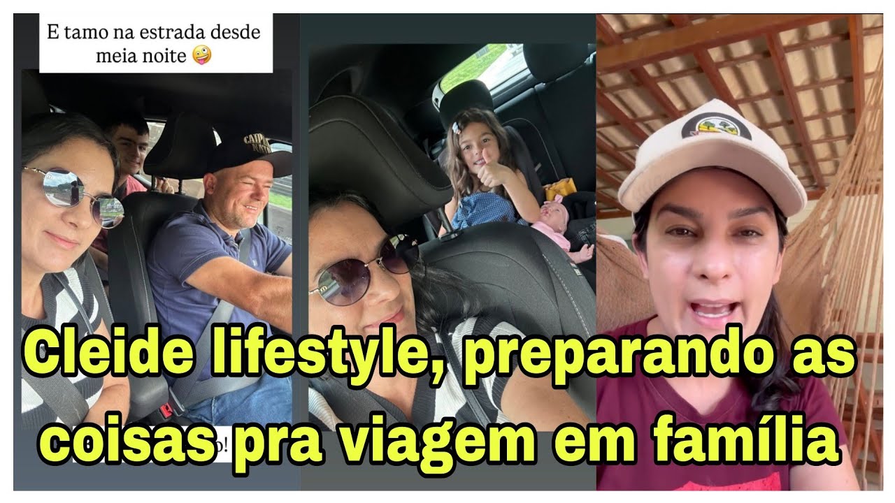 Cleide lifestyle, ajeitando as coisas pra viagem, com a família