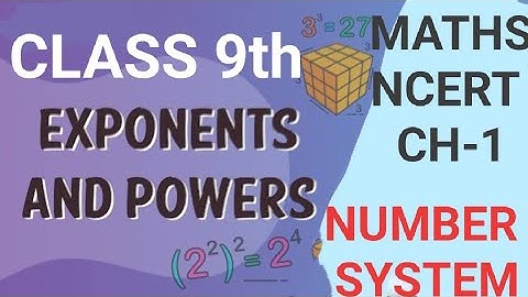 PART 7: NUMBER SYSTEM#: CLASS 9TH #: CONCEPT OF EXPONENTS AND POWERS: BEST EXPLAINATION BY DR.AMAN