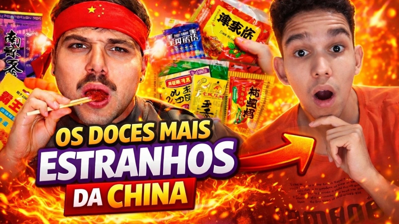 REAGINDO ao T3ddy TESTANDO os DOCES MAIS ESTRANHOS da CHINA 🤢 EU NÃO ESPERAVA ISSO...