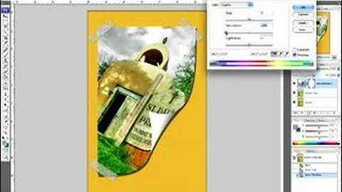 Photoshop CS3 Tutorial: Color Inverse Tutorials : Drop Saturation in Photoshop CS3 Adjustment Layer
