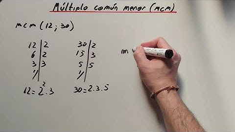 Cómo obtener el múltiplo común menor (mcm) mediante factorización de números