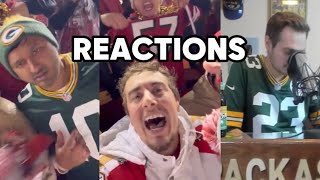 Packers 49ers Fan REACTIONS to WILD ENDING || NFL Divisional Round