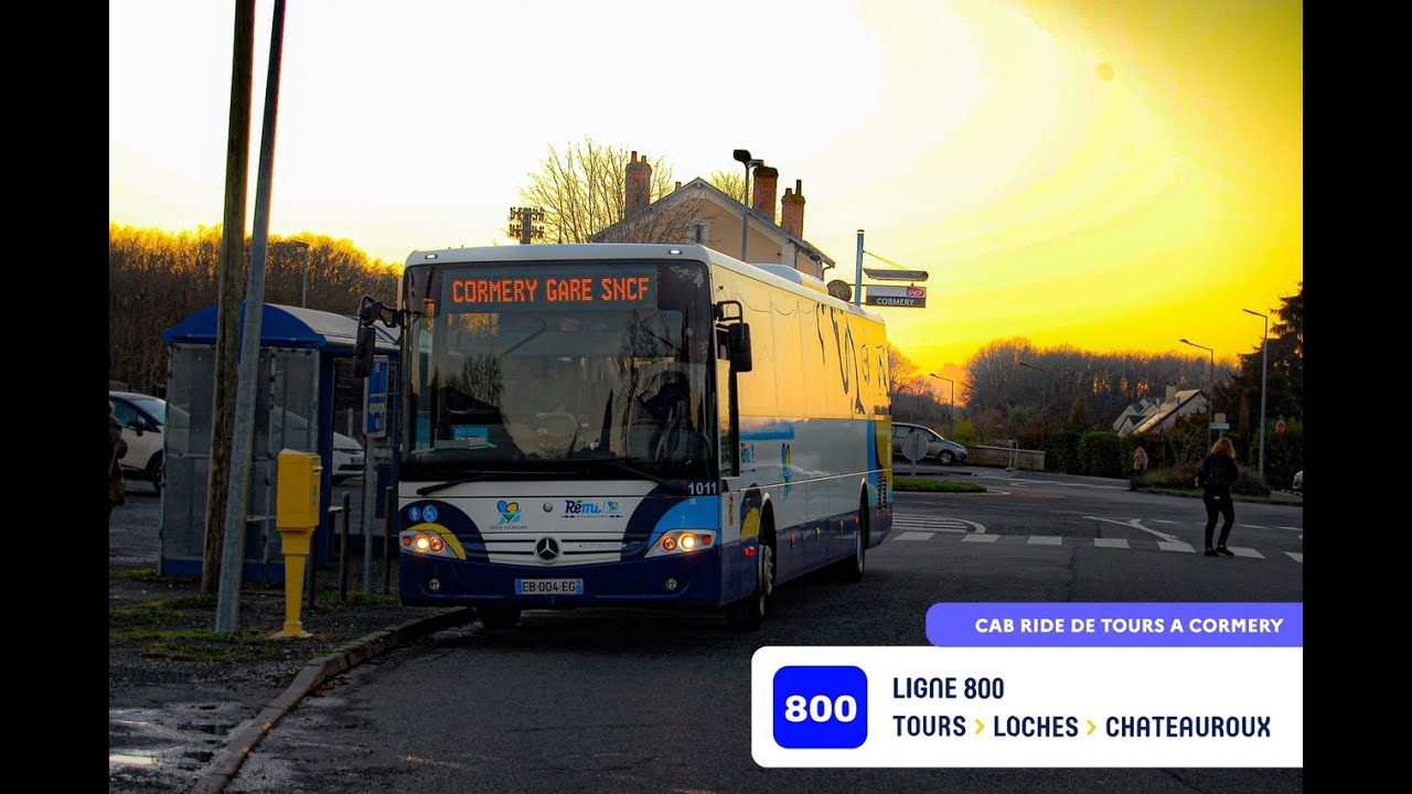 Cab Ride Tours à Cormery sur la ligne 800 Tours Châteauroux YouTube