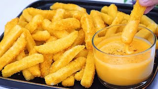 Better than potato chips! Crispy French Fries and Cheese Sauce