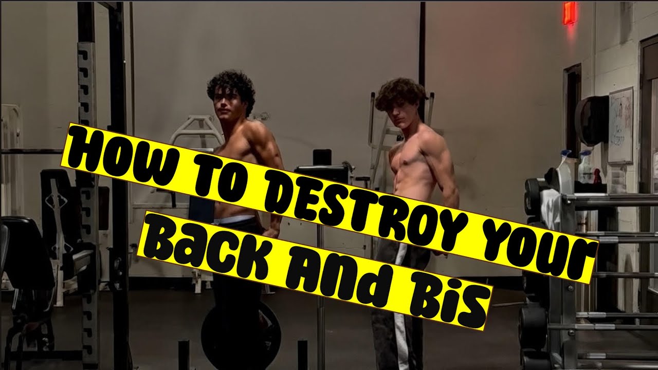 First Gym Vlog: BACK AND BI DESTRUCTION