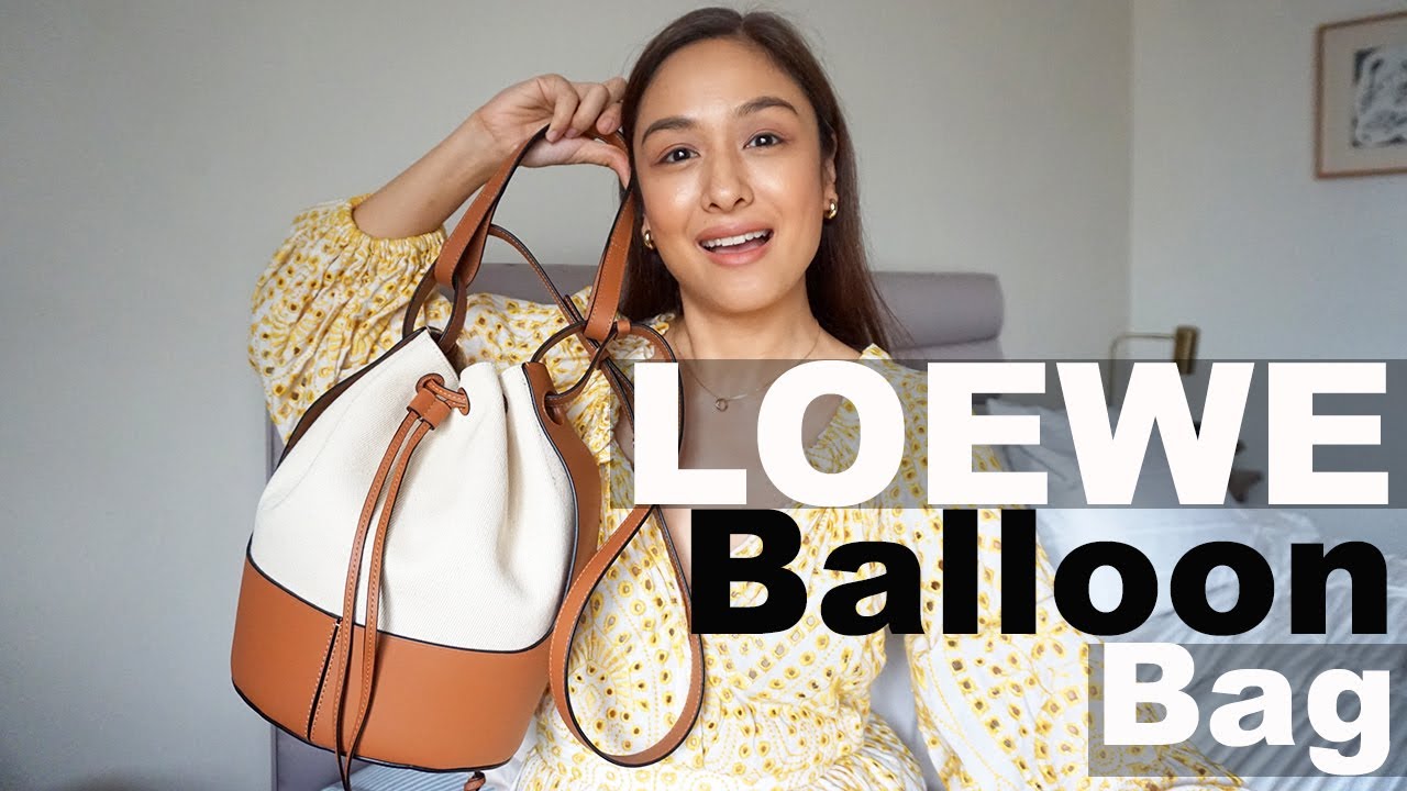 Loewe Balloon Anagram Jacquard Mini Bucket Bag