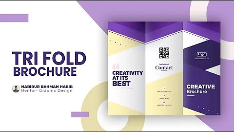 Tri fold Brochure Bangla Tutorial   How to Design Brochure In Illustrator Tutorial