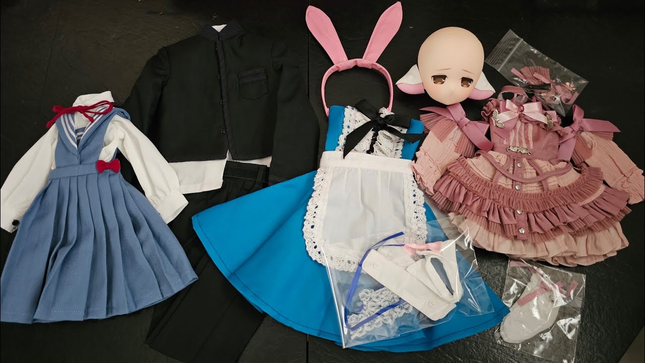 Dollyteria Doll Clothes Outfits x4 1/3 and 1/4