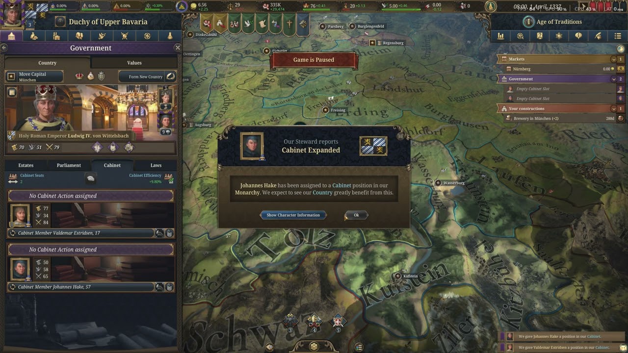 Holy Roman Emperor Bavaria Playthrough | Europa Universalis V