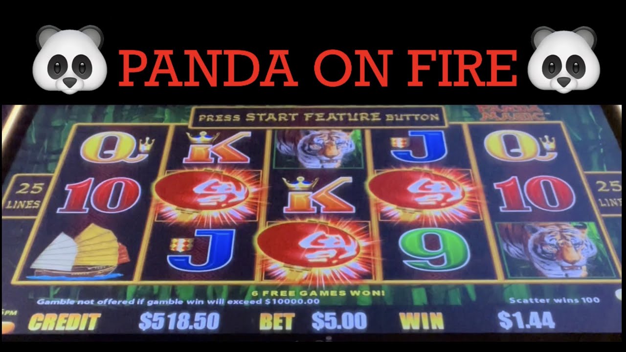 🐼 PANDA ON FIRE 🐼 DRAGON LINK PANDA MAGIC SLOT MACHINE 🎰 POKIE WINS ...