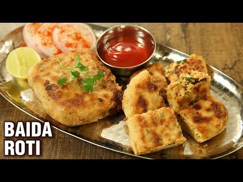 Baida Roti Recipe - Street Style Chicken Keema Baida Roti - Mumbai Street Food - Varun