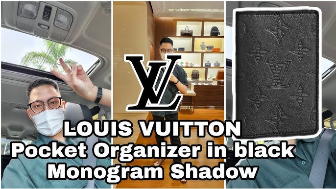 Louis Vuitton Multiple Wallet Monogram Shadow Navy Blue in Cowhide Leather  - US