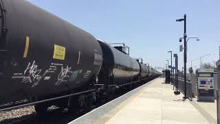 BNSF  Leads a Ethanol Train with KCS & Fakebonnet
