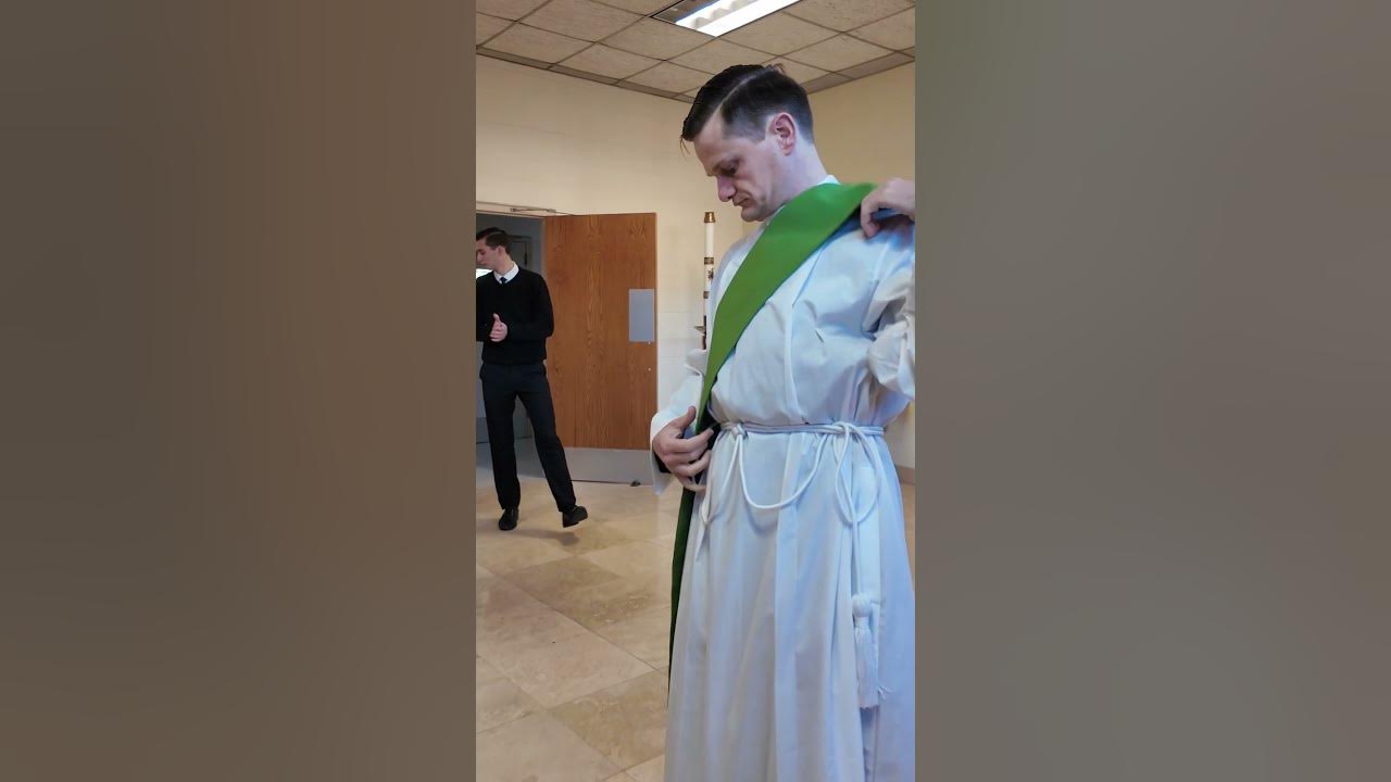 Deacon who will be ordained a priest next year