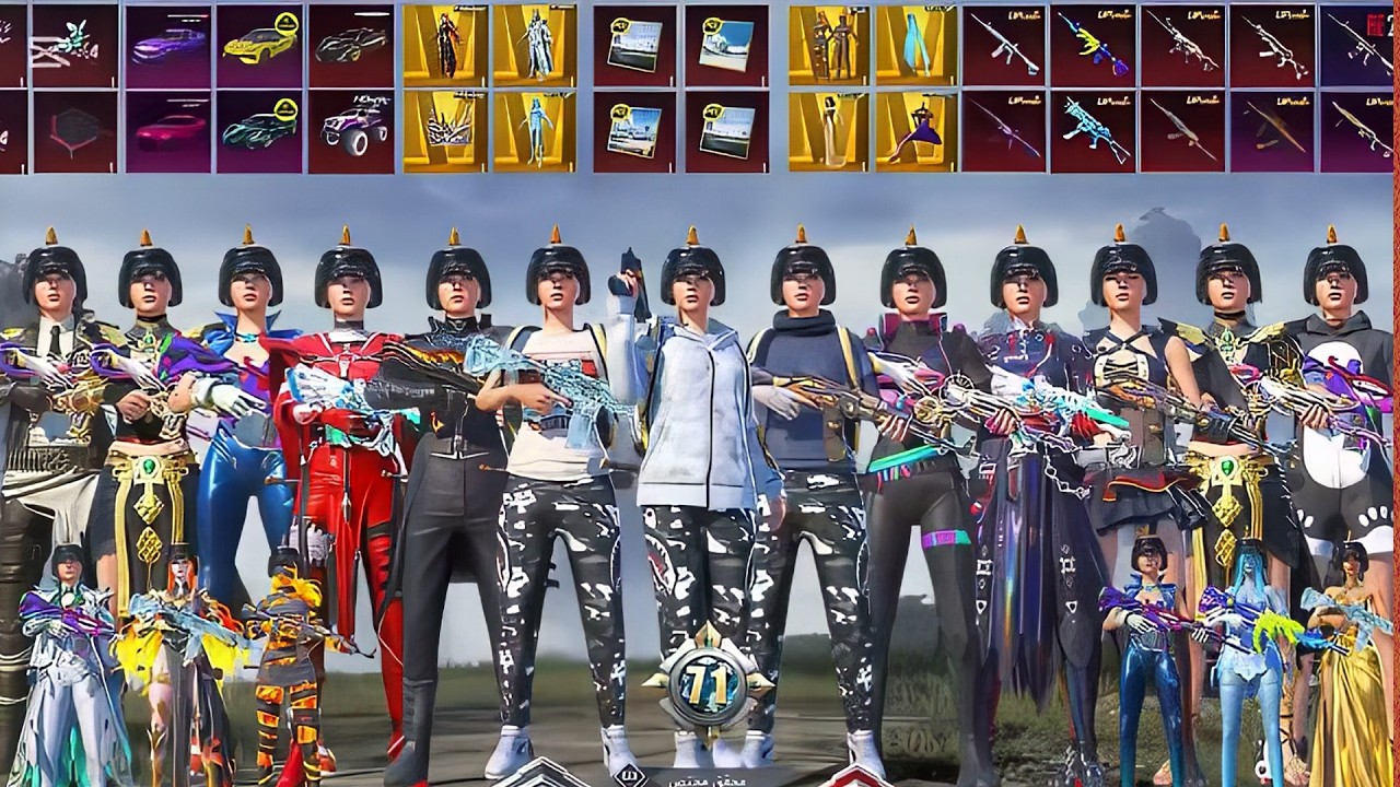 Pubg Rarity Color PUBG mobile rare account #1001 channel Link in description - YouTube