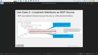 Fortinet Labs - FortiGate BGP con Loopback Interfaces 1/1