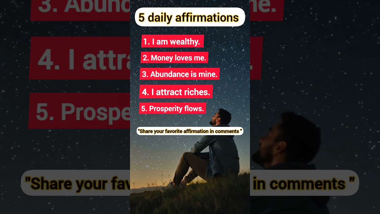 5 daily powerful affirmations 🕊️🌸