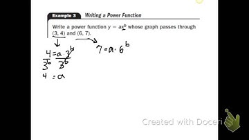 8.7: writing exponential and power functions