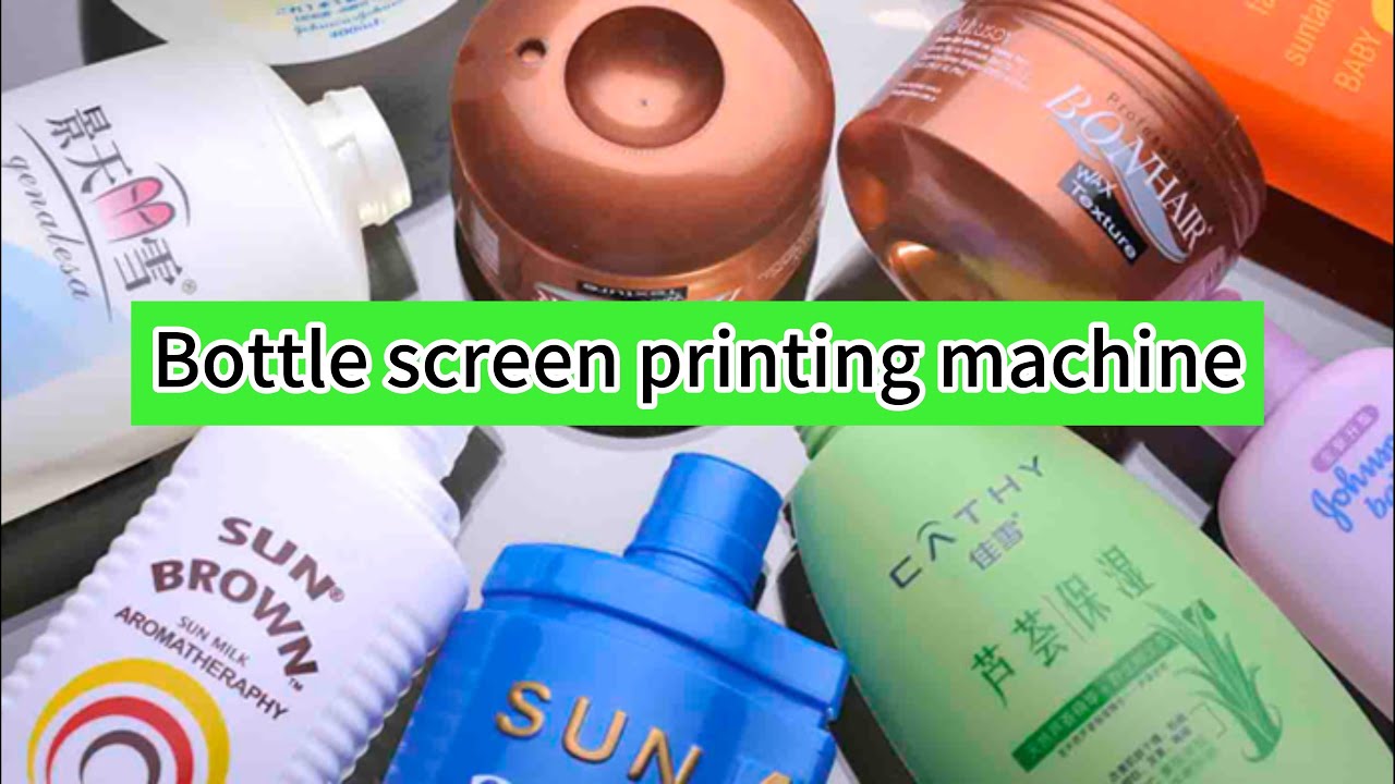 plastic bottle screen printing machine with factory price - YouTube