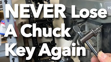 Simple HACK to Never Lose a Drill Press Chuck Key AGAIN!!!