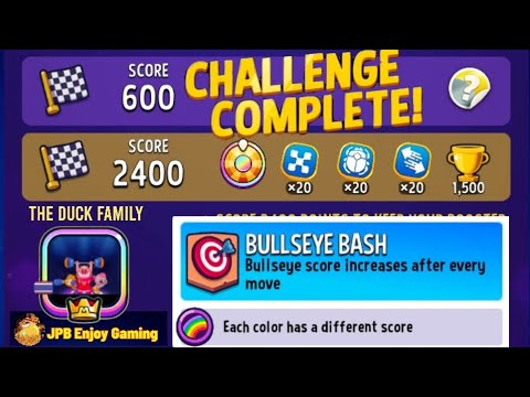 Match Masters Solo Challenge Score Rally 6 move Bullseye Bash+Rainbow 2400 Score.