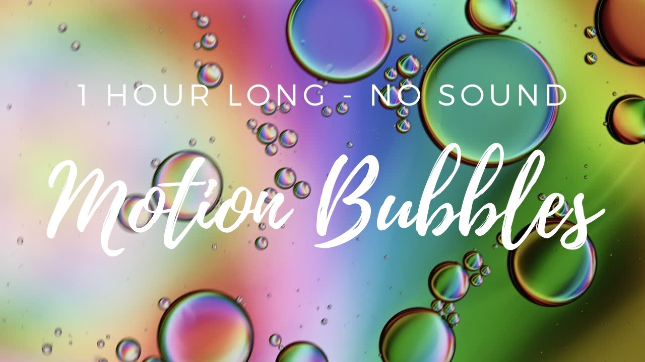 Motion Bubbles Night Light No Sound YouTube