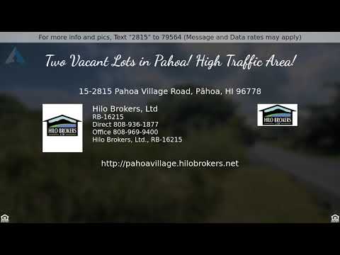 15-2815 Pahoa Village Rd., Pahoa, HI home video tour