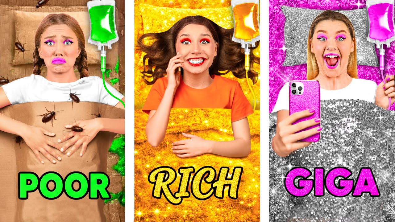 Бедная vs Богатая vs Гига Богатая в Больнице от Crazy DO