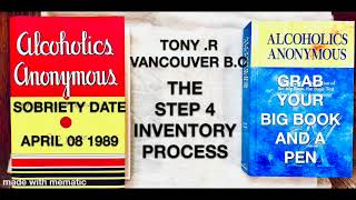 Step 4 inventory process and how that becomes our foundation for step 11 Workshop Facilitator Tony R