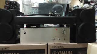 4チャンネルステレオCD4-1(旧式)のセパレーション調整中 - YouTube