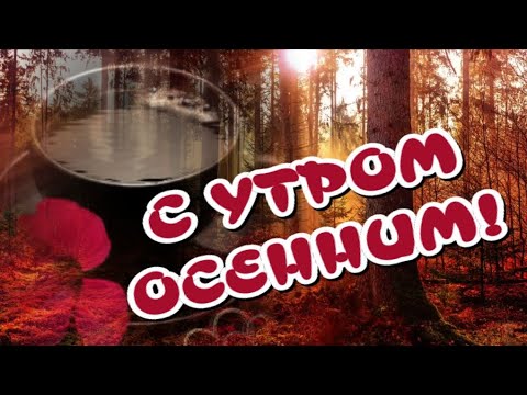 С Утром Осенним🍁☕ Любимый напиток🥰Желаю Добра🎶 Музыкальная открытка
