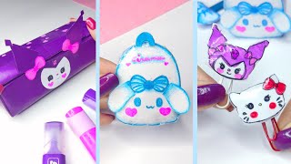 how to make cute stationery at home - how to make sanrio stationery - fati craft world