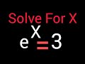 Logarithmic Form to Exponential Form (Natural Log Edition) 🤯 #Shorts #algebra #math #education#asif