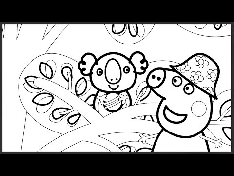 Peppa Pig Coloring Book Pages | Drawing Pages How To Color For Kids | Colouring with Colored Markers