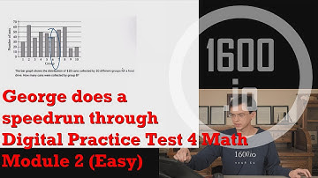 Digital SAT Math Test 4 Mod 2 Easy Explanations by Yale Math Grad in 5 MINUTES