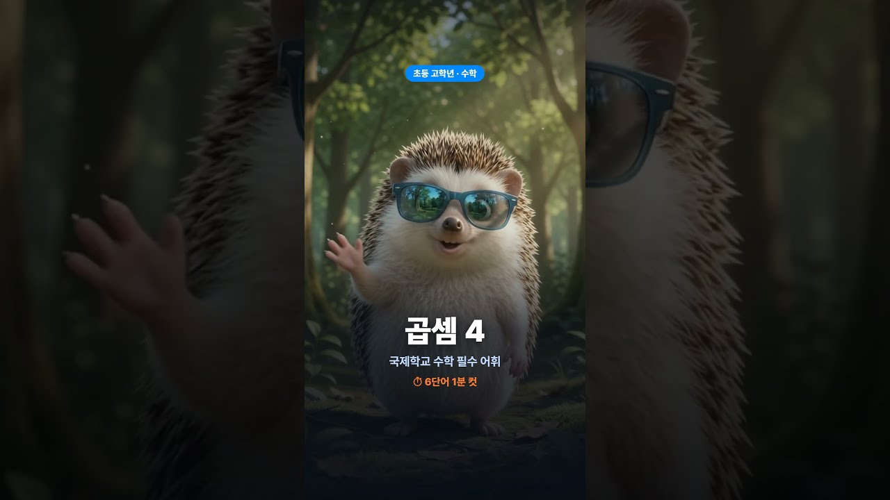 국제학교 준비 초등 고학년 수학어휘 곱셈편 4번