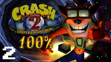 Crash Bandicoot 2: Cortex Strikes Back - 100% Walkthrough - Part 2