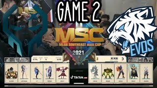 Evos Legends Vs Execration Game 2 | MSC 2021 | PLAYOFFS | [English]