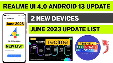 Realme New Update June 2023 List | Realme Android 13 UI 4.0 Update New List Is Here | Update Now
