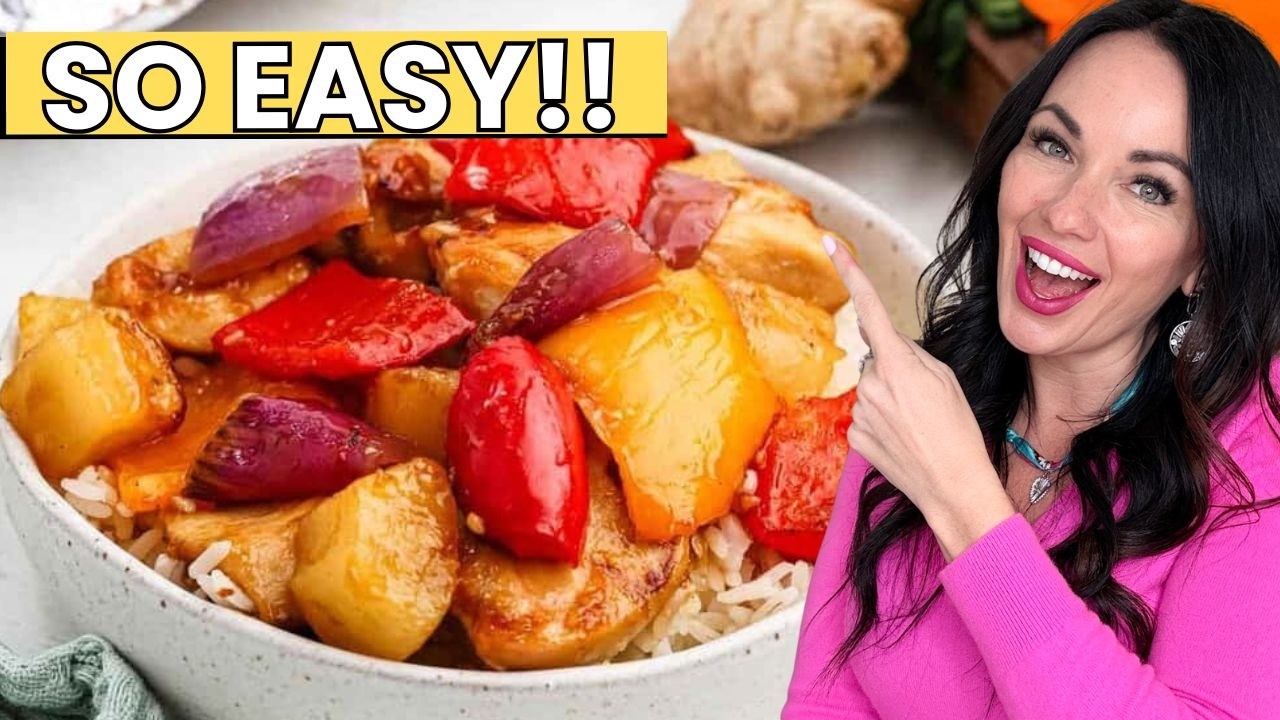 EASY Hawaiian Chicken Sheet Pan Dinner! - YouTube