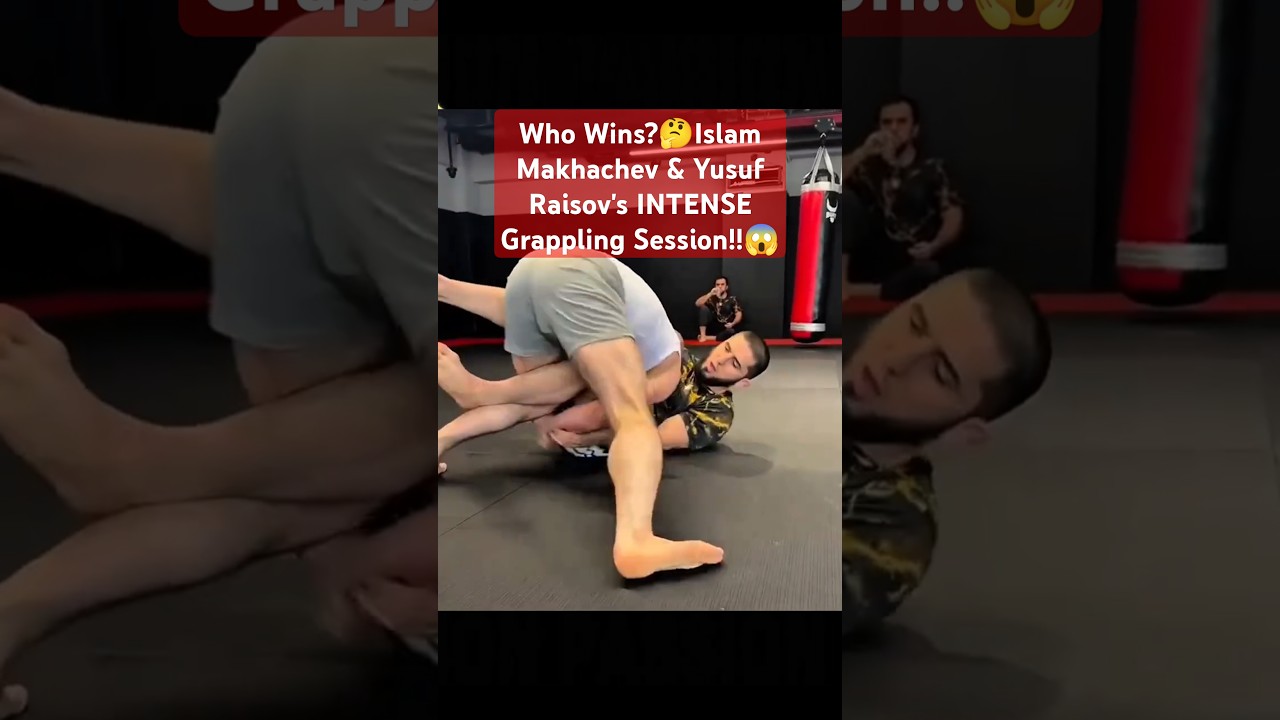 Islam Makhachev grapples with ACA Fighter Yusuf Raisov🔥 
