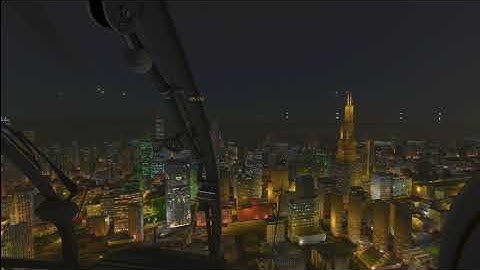 PiMax Crystal (Test #4) VR Headset in MSFS 2020 Chicago KORD at Night in my Helicopter. What Colors!