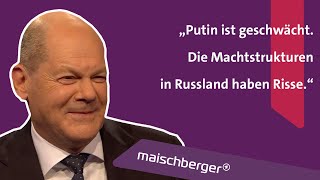 Wirtschaftskrise, Ampelstreit, Ukraine-Krieg: Bundeskanzler Olaf Scholz (SPD) | maischberger extra