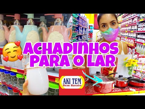 ACHADINHOS NA LOJA AKI TEM BEM BARATO | UTILIDADES PARA O LAR, DECORAÇÃO, COZINHA E TOUR NA LOJA