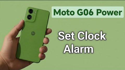 Moto G06 Power: Hoe stel ik een alarm in?