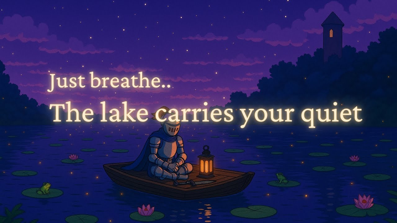 3 Hours Lake Ambience with Lantern Glow for Sleep – Drifting Beneath the Lilies (Medieval, Lo-fi)