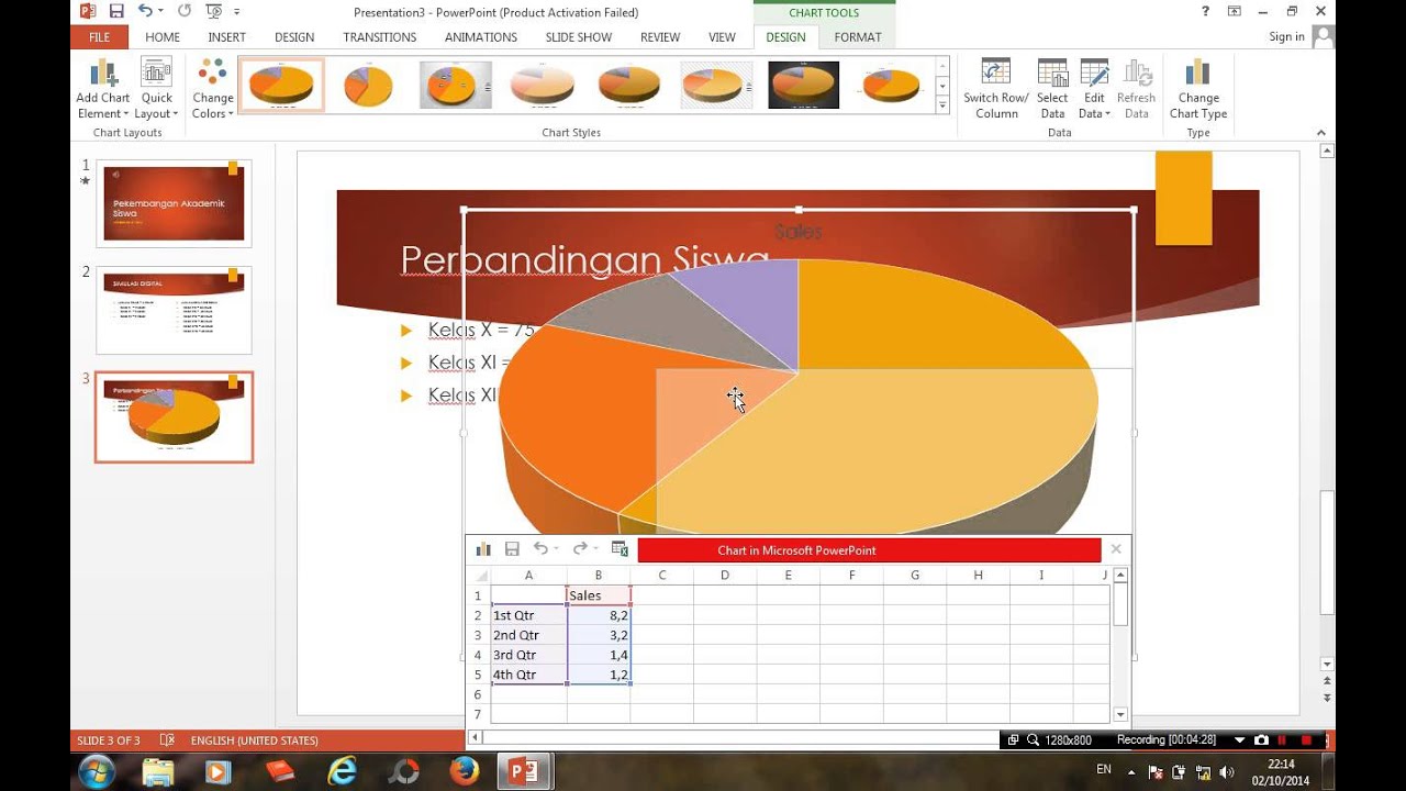 Tutorial Menginput Audio Video dan membuat grafik di 